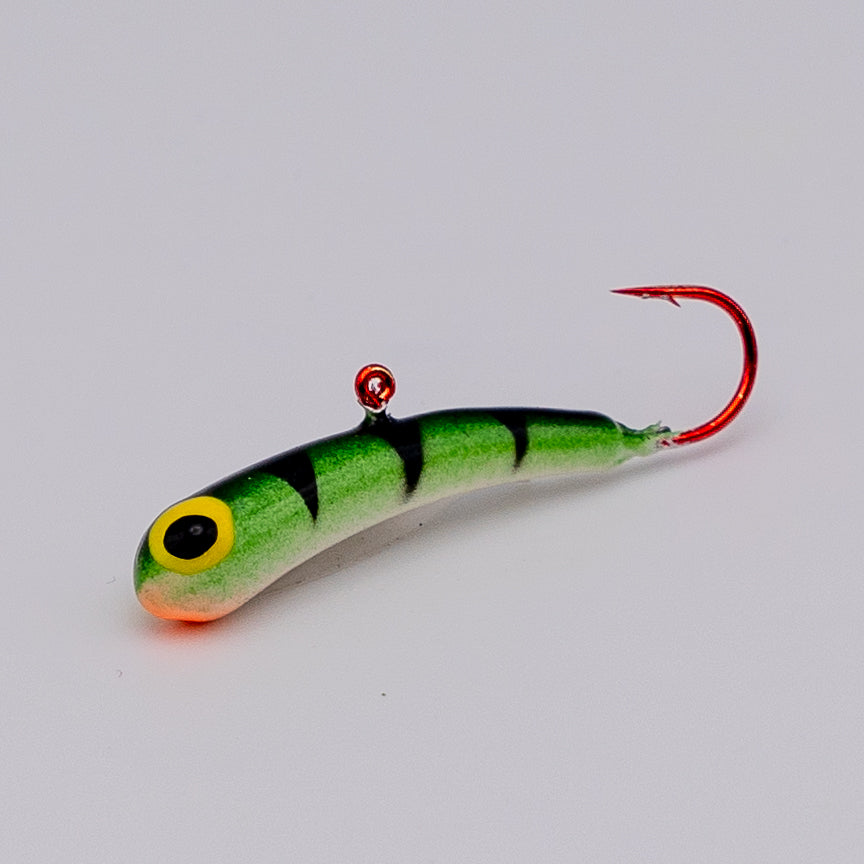 Badd Boyz Jig in Perch Glow color and size BB1 1-1/4" 3/16 oz.