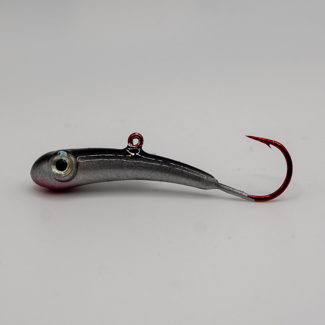 Badd Boyz Jig in Black/Silver color and size BB2 2" 1/4 oz.