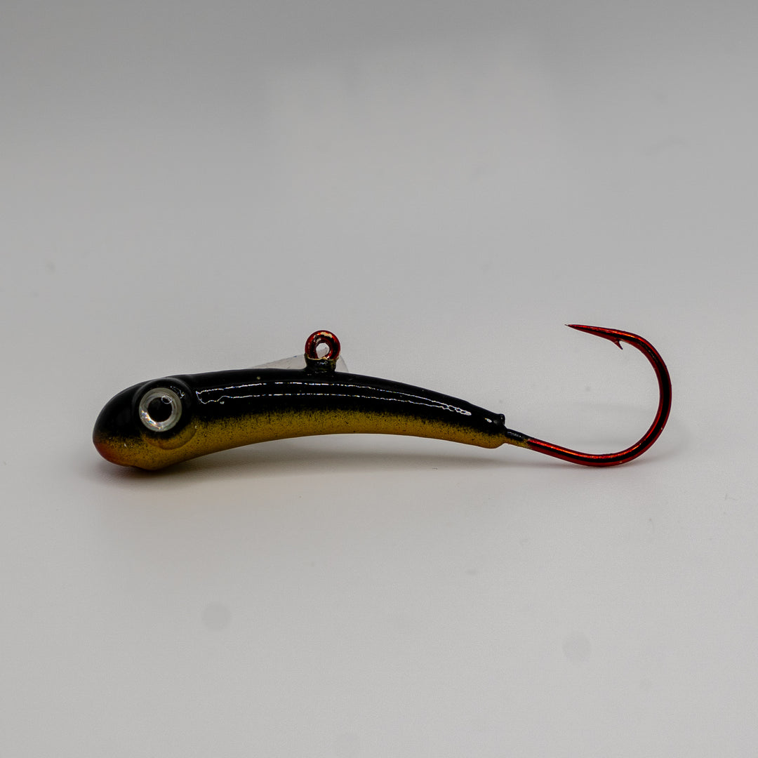 Badd Boyz Jig in Black/Gold color and size BB2 2" 1/4 oz.