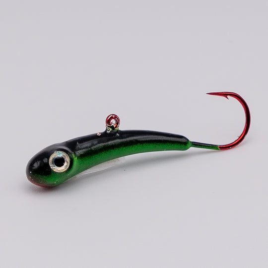 Badd Boyz Jig in Black/Green color and size BB2 2" 1/4 oz.